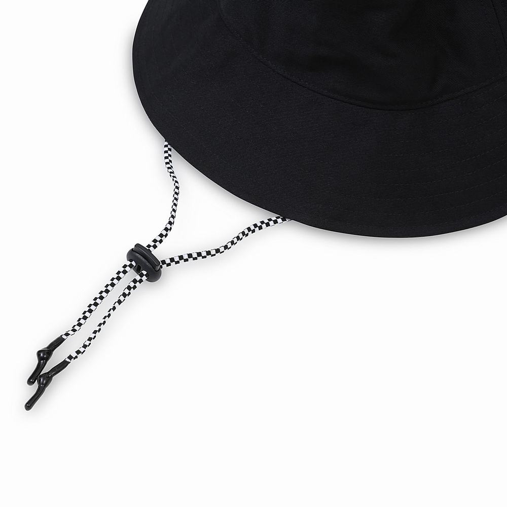 Sombreros Vans Level Up Bucket Mujer Negras/Blancas | CO657081