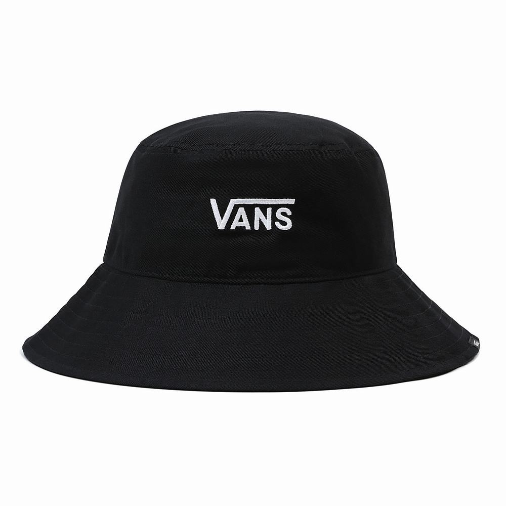 Sombreros Vans Level Up Bucket Mujer Negras/Blancas | CO657081