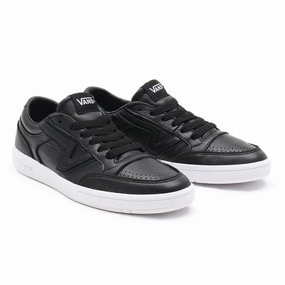 Tenis Vans Leather Lowland CC Mujer Negras | CO816593